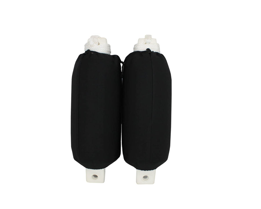 Fender Boat Bumper Kit AO Coolers Rotomolded. Includes Neoprene Sleeve Covers and Tie-Off Ropes - 2 Pack - 5.5” x 20”