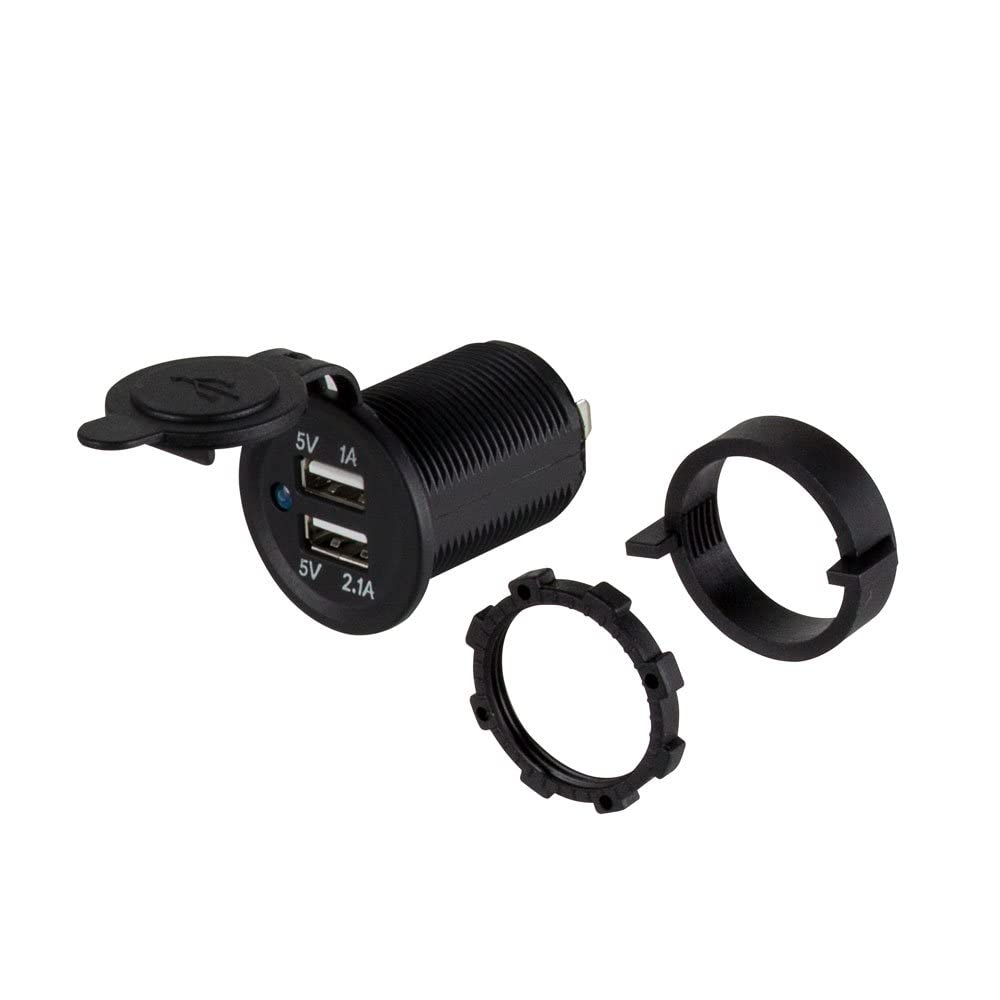 Dual Usb Install Bay Water Resistant W/Cover - Retail Pack (IBR57), Display Products
