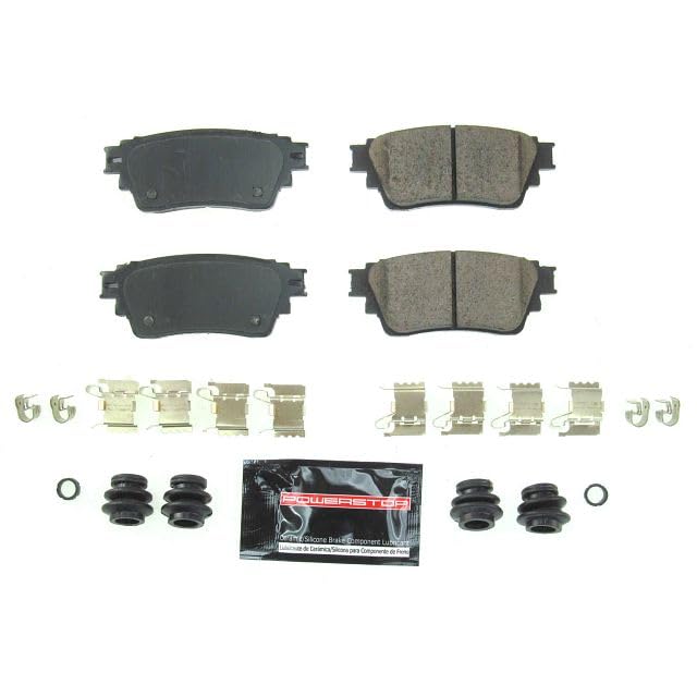 Power Stop Z23-2135 Z23 Sport Carbon Fiber Infused Ceramic Brake Pads with Hardware For Eclipse Cross, Eclipse Cr, Outlander, Outlander PHEV [Model Specific]