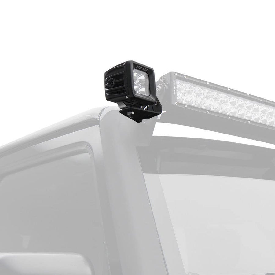 ZROADZ LED Pod Light Kit Z334811-KIT (JEEP Wrangler Roof Side Extra), Black