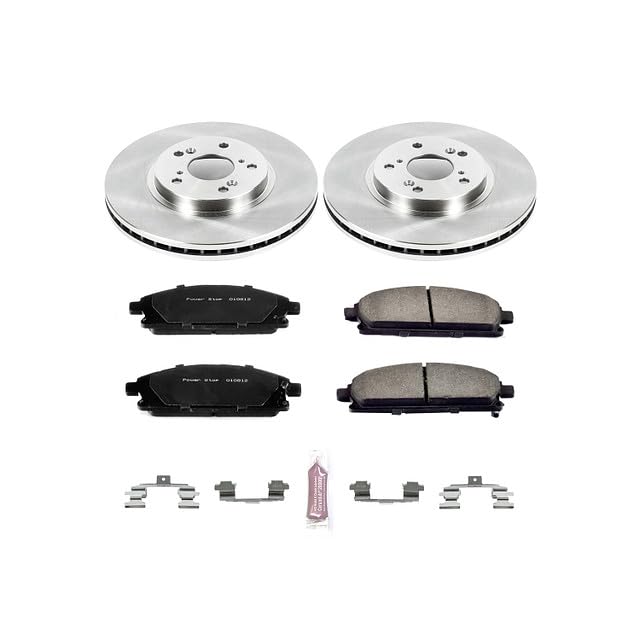 POWERSTOP Autospecialty KOE2290 Front Replacement Brake Kit-OE Brake Rotors & Ceramic Brake Pads For Acura MDX 2003-2006 [Model Specific]