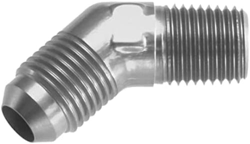 Adapter 823-06-02-5 Red Horse Performance -06 45 Degree Male To -02 (1/8") NPT Male - Clear