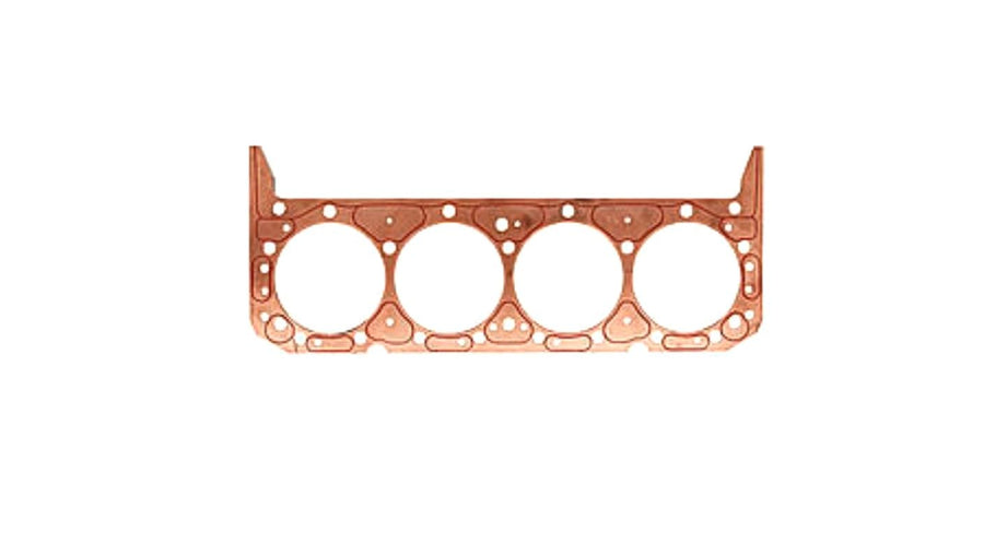 Cylinder Head Gasket, SCE Gaskets, ICS Titan, 4.060 in Bore, 0.040 in Compression Thickness, Copper, Passenger Side, Small Block Mopar, Each