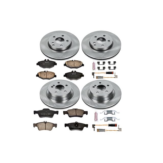 Power Stop Autospecialty KOE4526 Front and Rear Replacement Brake Kit-OE Brake Rotors & Ceramic Brake Pads For Mercedes-Benz E350 2006 [Model Specific]
