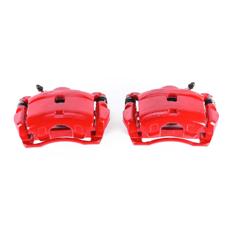 Power Stop Rear S1446 Pair of Calipers High-Temp Red Powder Coated For Honda Accord 1990-1997/Honda Accord 1990-1997 [Vehicle Specific]