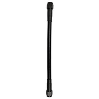 Black -10AN Fragola PTFE Hose Assembly Straight x Straight 12in