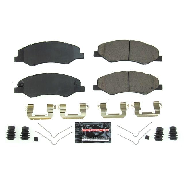 Power Stop Z23-2089 Z23 Evolution Sport Carbon Fiber Infused Ceramic Brake Pads with Hardware For Honda Odyssey 2018-2022 [Model Specific]