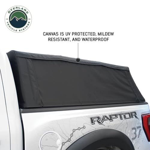 Explorer Soft Shell - Overland Vehicle Systems - Black Diamond Canvas and Aluminum Frame 2024-2026 Ranger