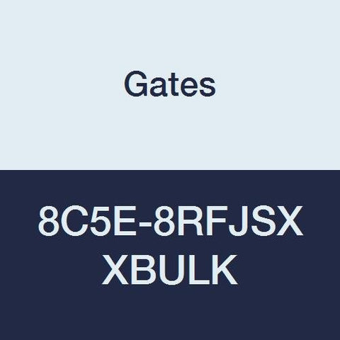 8C5E-8RFJSX Gates XBULK Field Attachable for C5E Hose, Dual Seat Female JIC 37/SAE 45 Flare Swivel, Steel, 13/32" ID (Pack of 200)