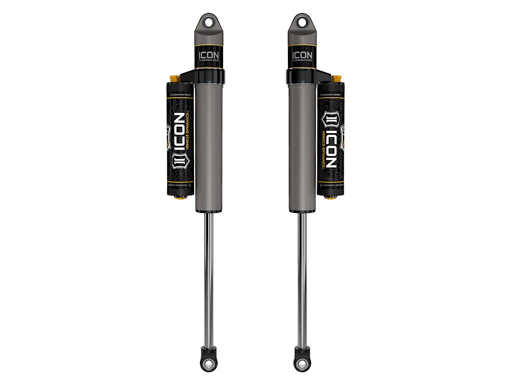 Rear ICON 0-3" Lift, 2.5 VS PB/CDCV Shocks, Pair, Compatible with 1999-Up Ford F250/F350 SD 4WD, 37705CP