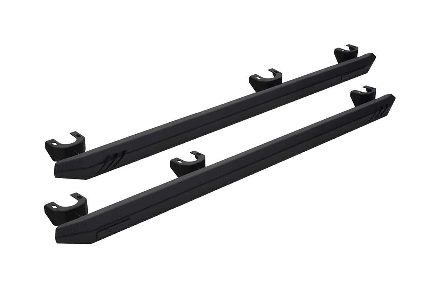 RAMPAGE PRODUCTS Nerf Bars Rock Rail for Jeep Wrangler JL | Pair, Steps Sold Separately, Steel, Black | 26410031 | Fits 2018-2025 Jeep Wrangler JLU 4-Door