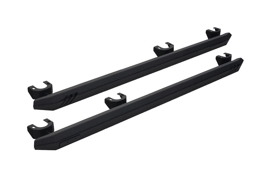 RAMPAGE PRODUCTS Nerf Bars Rock Rail for Jeep Wrangler JL | Pair, Steps Sold Separately, Steel, Black | 26410031 | Fits 2018-2025 Jeep Wrangler JLU 4-Door