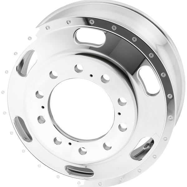 Polished ATX AO402 Wheel with Aluminum (24.5 x 8.25 inches /10 x 285 mm, 144 mm Offset)