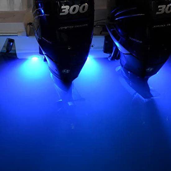 Lumitec Lighting SeaBlaze Quattro Underwater Light, LED Underwater Light, Dual Color White/Blue, One Size 101511