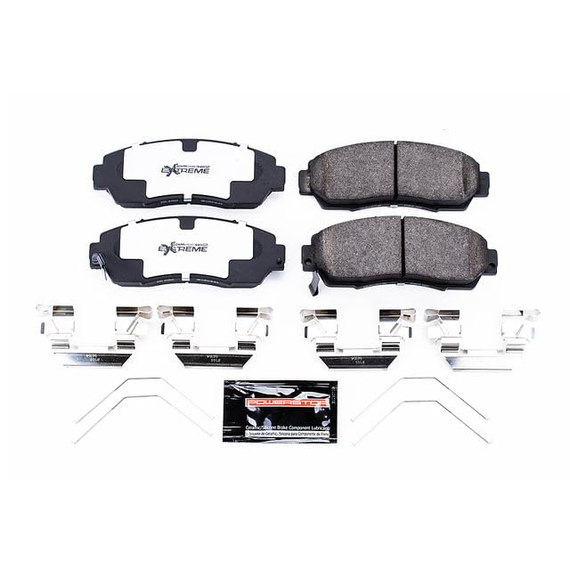 Power Stop Z26 Front Carbon-Fiber Ceramic Brake Pads For Acura TLX, Acura RDX, Accord Crosst, CR-V, Crosstour, Odyssey, Passport, Legacy [Model Specific]