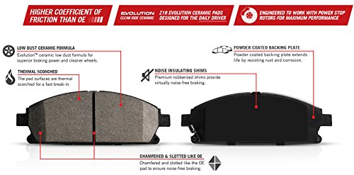 16-1546 Power Stop Z16 Evolution Front Ceramic Brake Pads For Audi A8 Quattro 2011-2018, Audi SQ5 2014-2017 [Model Specific]