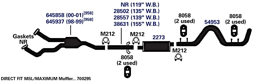 Exhaust Pipe AP Exhaust Products 38631