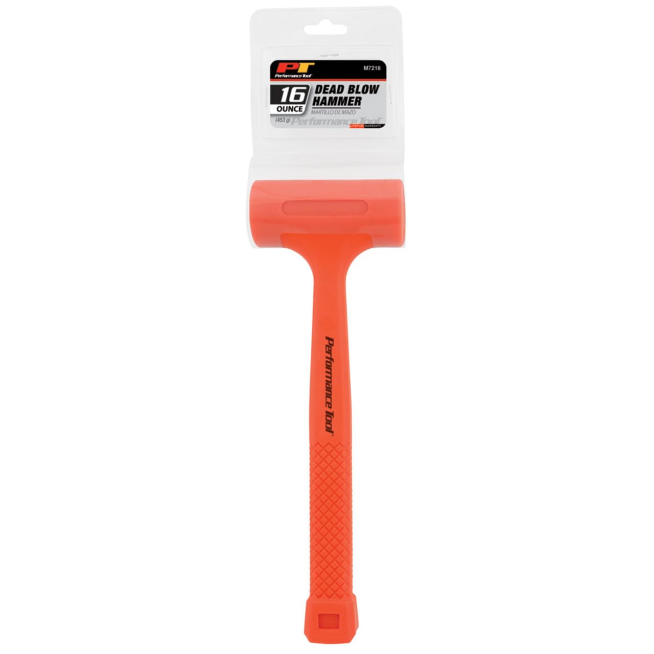 M7216 Performance Tool 16-Ounce High-Visual Dead Blow Hammer - 16oz