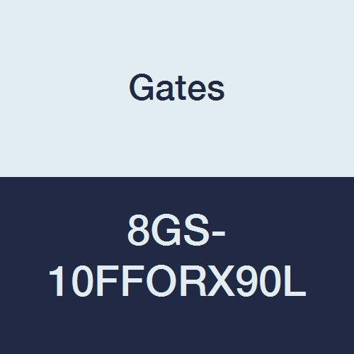 GlobalSpiral Couplings Gates 8GS-10FFORX90L, Female Flat-Face O-Ring Swivel, Zinc Plated Carbon Steel, 3.98", 90° Bent Tube, 1/2" ID