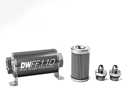 Deatsch Werks DeatschWerks in-line Fuel Filter and housing kit (8-03-110-100K-6)