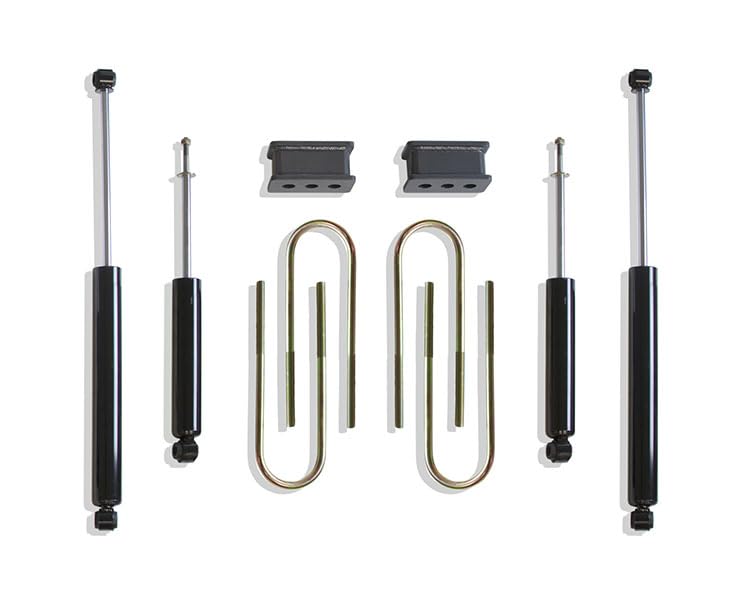 Part# 902225XL MAX TRAC SUSPENSION'S Box KIT Including 2.5" Lift Blocks, 4.125" Wide U-Bolts & Front/Rear MAX TRAC Shocks