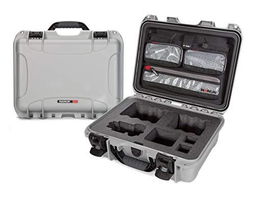 Sony A7R Size Camera Nanuk 920 Case with Lid Organizer - Silver