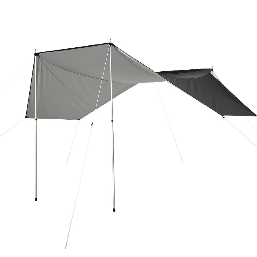 3D MAXpider Nylon Custom Fit Awning (Black Silver) Compatible with 3D Roof Top Side Awning - Universal