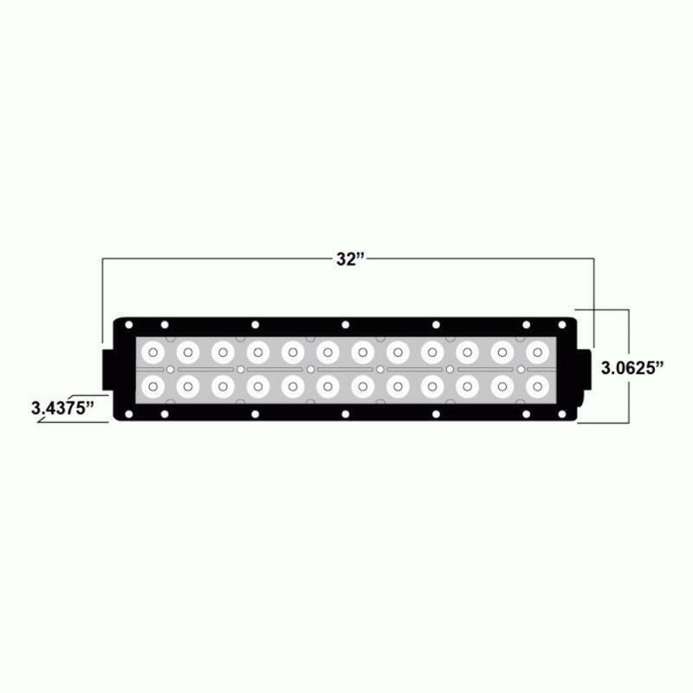 32" Daytona Lights - 180 Watt Dual Row Lightbar (DL-DR32)