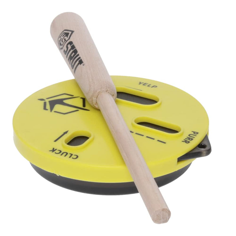 HS Strut Cookie Cutt'R Tracer Turkey Clucks Yelps Purrs Hunting Slate Pot Call, Yellow
