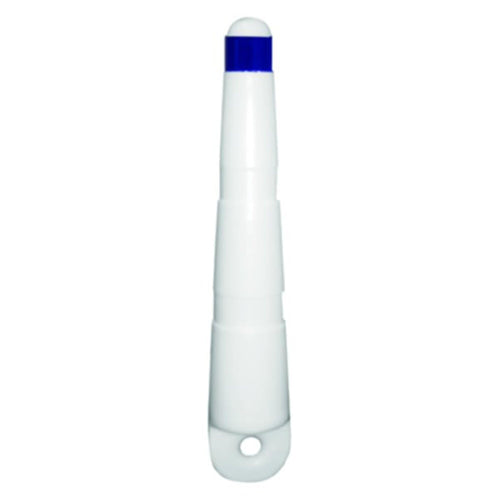 Taylor Made Winter Stick Sully Stick, White (6"D x 31"L) – Long tapered buoy for winter – 18” & 48” visibility above water line – Reflective blue stripe – 15 to 40 lbs. buoyancy rating – 2020108657