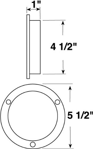 424-09 Peterson Manufacturing 4" Snap-In Mounting Bracket