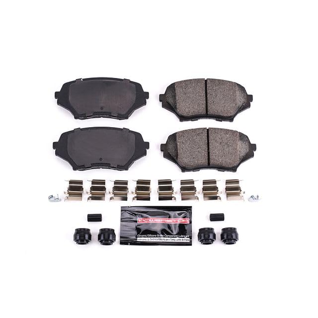 Power Stop Z23-1179 Z23 Evolution Sport Carbon Fiber Infused Ceramic Brake Pads with Hardware For Mazda MX-5 Miata 2006-2015 [Model Specific]