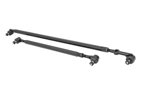 Rough Country HD Steering Kit for Wrangler TJ (1997–2006) & Jeep Cherokee XJ (1984–2001) – 1.5" DOM Tie Rod & Drag Link, For 4"+ Lift Only (Stock Pitman Arm Required)