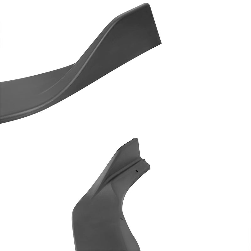 Matte Black Spec-D Tuning Front Bumper Lip Spoiler Splitter Kits 3PC Compatible with 2016-2019 Nissan Sentra
