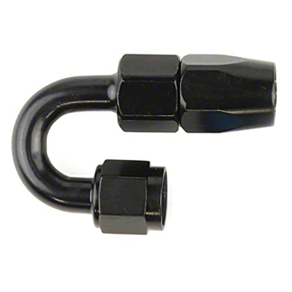 180 Blk -6an Push-on Hose End