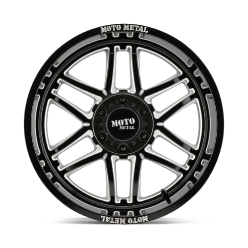 20X9 Moto Metal 6X5.5 5.71 18mm GLOSS BLACK MILLED - MO99229068318