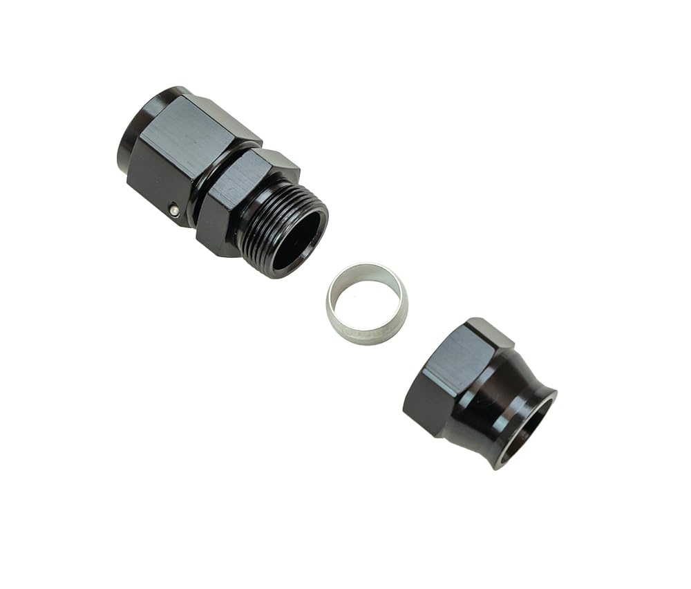 Black Moroso 65355 Compression Fitting Adapter, #10 Female to 5/8" Tube