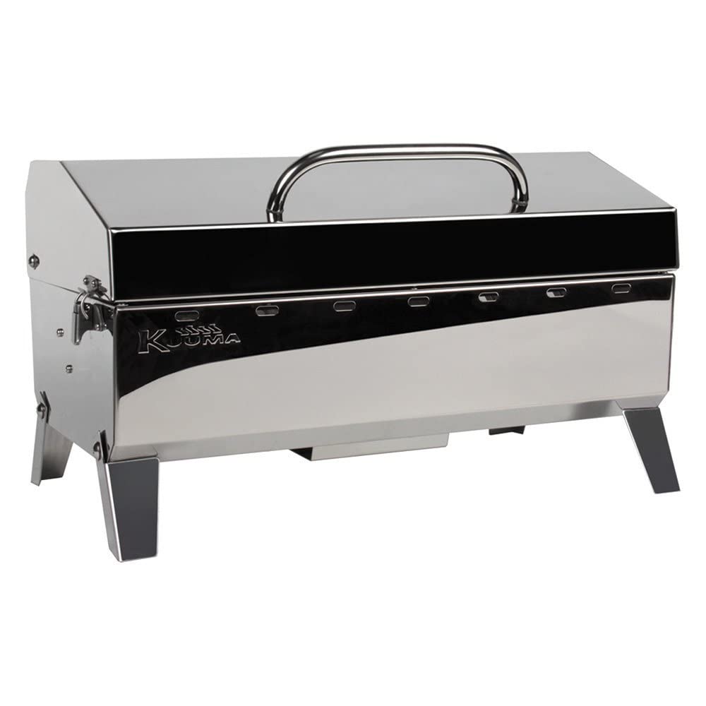 Stow N' Go Camco 58131 160 Gas Grill with Thermometer and Igniter, White