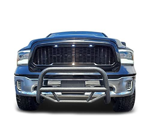 Max T Bull Bar Black Horse Off Road Textured Black Compatible with 2009-2010 Dodge Ram 1500|2011-2018 Ram 1500|2019-2020 Ram 1500 Classic-MBT-MR1312