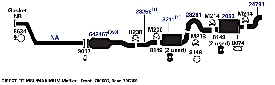 Exhaust Bracket AP Exhaust Products 8148