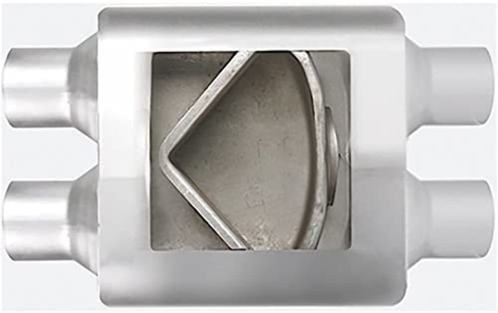 Dual/Dual Different Trends 4.00Inx10.00Inx7.00In Flowsound Muffler 2.25In Id / 2.25In Od - 72481
