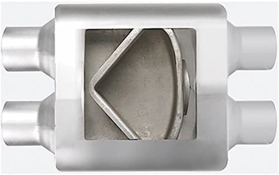 Dual/Dual Different Trends 4.00Inx10.00Inx7.00In Flowsound Muffler 2.25In Id / 2.25In Od - 72481