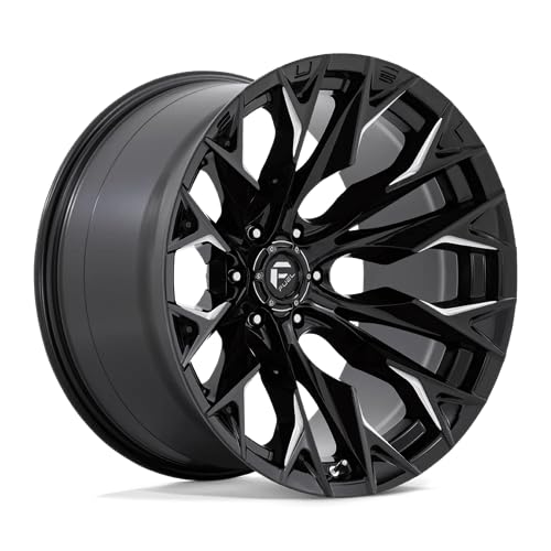 FLAME FUEL OFF-ROAD 22X12 6X5.5 4.77-44mm GLOSS BLACK MILLED - D80322208447