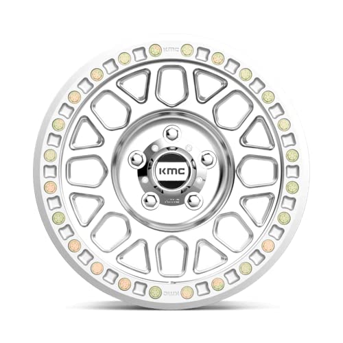 MACHINED KMC Wheels Grenade Desert Wheel with Aluminum (17 x 8.5 inches /5 x, 0 mm Offset)