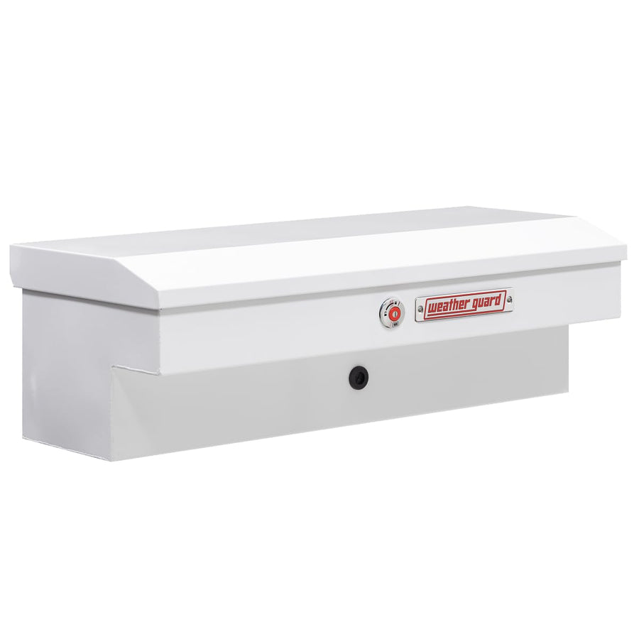 Weather Guard 41in Model 185-3-04 Lo-Side Truck Box, Steel, White, 3.0 cu ft capacity