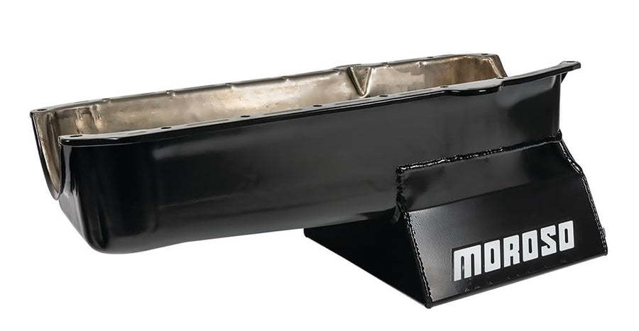 8.25" Moroso Oil Pan for Chevy Small-Block Engines with Passenger-Side Dipstick