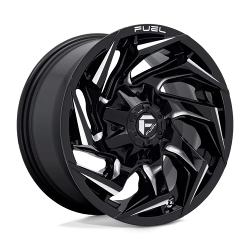 1PC Fuel D753 15X8 5X5.5 GL-BLK-MIL -12MM - D75315808540