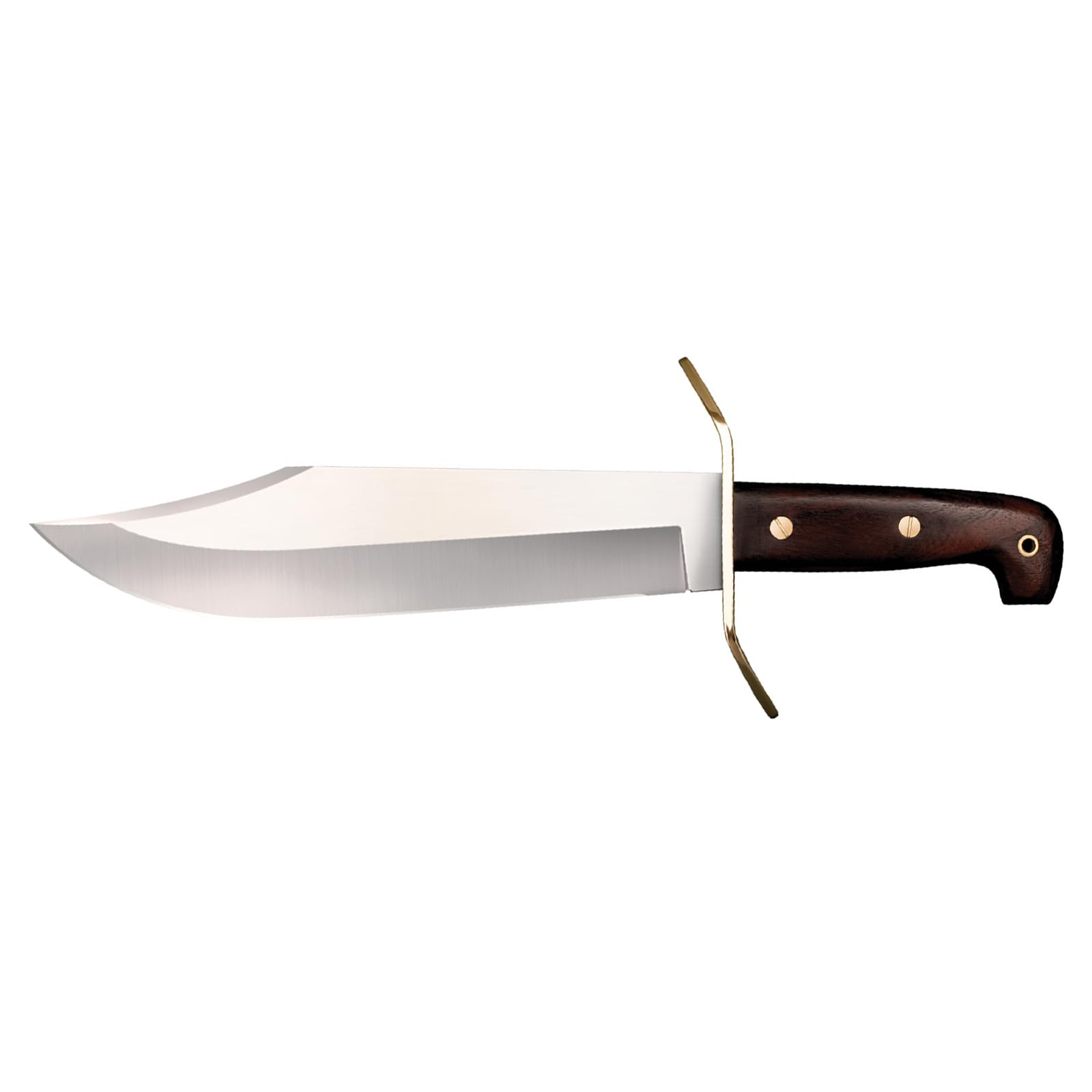 Wild West Ameristep Bowie 10.75" 1090 High-Carbon Steel Clip Point Blade 5.25" Rosewood Handle Fixed Blade Knife w/Leather Sheath