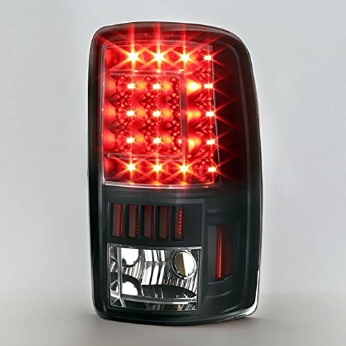 Tail Light Xtune ALT-ON-CD00-G2-LED-RS (0/2500 00-06 / GMC Yukon/Yukon XL 00-06 / GMC Yukon Denali/Denali XL 01-06 (Lift Gate Style Only) Version 2 C Shape LED s - Red Smoke)