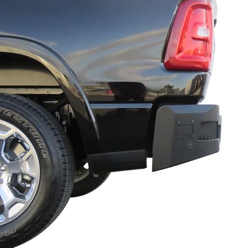 Heavy Duty Black Horse Armour Rear Bumper Matte Black Compatible with 2025-2025 Ram 1500-ARB-RA25